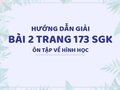Bài 2 trang 173 SGK Toán 4 (Ôn tập về hình học)