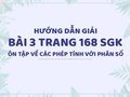 Bài 3 trang 168 SGK Toán 4