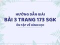 Bài 3 trang 173 SGK Toán 4 (Ôn tập về hình học)