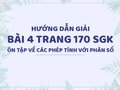 Bài 4 trang 170 SGK Toán 4