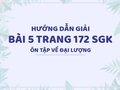 Bài 5 trang 172 SGK Toán 4