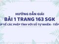 Bài 1 trang 163 SGK Toán 4