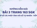 Bài 3 trang 163 SGK Toán 4