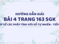 Bài 4 trang 163 SGK Toán 4 (Ôn tập về các phép tính với số tự nhiên - tiếp theo)