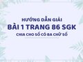 Bài 1 trang 86 SGK Toán 4