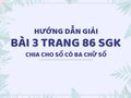 Bài 3 trang 86 SGK Toán 4
