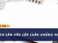 Soạn bài Cách làm văn lập luận chứng minh