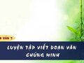 Soạn bài Luyện tập viết đoạn văn chứng minh