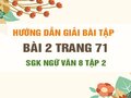Bài 2 trang 71 SGK Ngữ văn 8 tập 2