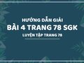 Bài 4 trang 78 SGK Toán 4