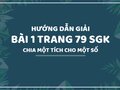 Bài 1 trang 79 SGK Toán 4