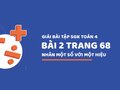 Bài 2 trang 68 SGK Toán 4