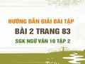 Bài 2 trang 83 SGK Ngữ văn 10 tập 2