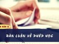 Soạn bài Bàn luận về phép học