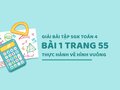 Bài 1 trang 55 SGK Toán 4