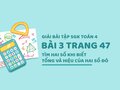 Bài 3 trang 47 SGK Toán 4