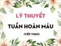 Lý thuyết Tuần hoàn máu (tiếp theo)