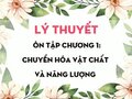 Lý thuyết ôn tập chương 1: Chuyển hóa vật chất và năng lượng