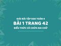 Bài 1 trang 42 SGK Toán 4