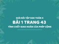 Bài 1 trang 43 SGK Toán 4