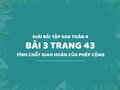 Bài 3 trang 43 SGK Toán 4