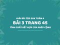 Bài 3 trang 45 SGK Toán 4