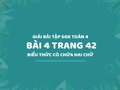 Bài 4 trang 42 SGK Toán 4