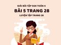 Bài 5 trang 28 SGK Toán 4