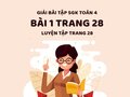 Bài 1 trang 28 SGK Toán 4
