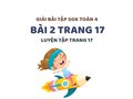 Bài 2 trang 17 SGK Toán 4