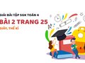 Bài 2 trang 25 SGK Toán 4