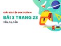 Bài 3 trang 23 SGK Toán 4