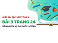 Bài 3 trang 24 SGK Toán 4