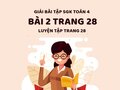Bài 2 trang 28 SGK Toán 4