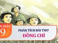 Phân tích bài thơ Đồng chí của Chính Hữu