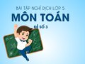 Bài tập nghỉ dịch lớp 5 môn Toán - Đề số 3