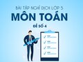 Bài tập nghỉ dịch lớp 5 môn Toán - Đề số 4
