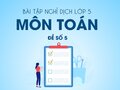Bài tập nghỉ dịch lớp 5 môn Toán - Đề số 5