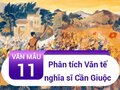 Phân tích Văn tế nghĩa sĩ Cần Giuộc của Nguyễn Đình Chiểu