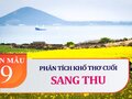 Phân tích khổ cuối bài Sang thu của Hữu Thỉnh