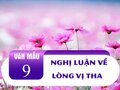 Nghị luận xã hội về lòng vị tha trong xã hội ngày nay