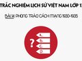 Trắc nghiệm sử 12 Bài 14: Phong trào cách mạng 1930-1935