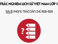Trắc nghiệm lịch sử 12 Bài 15: Phong trào dân chủ 1936-1939
