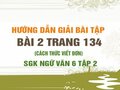 Bài 2 trang 134 SGK Ngữ văn 6 tập 2 (Cách thức viết đơn)