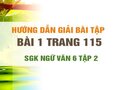 Bài 1 trang 115 SGK Ngữ văn 6 tập 2 (Các kiểu câu trần thuật đơn có từ LÀ)