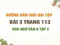 Bài 3 trang 113 SGK Ngữ văn 6 tập 2 