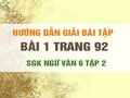 Bài 1 trang 92 SGK Ngữ văn 6 tập 2 