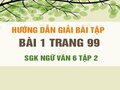 Bài 1 trang 99 SGK Ngữ văn 6 tập 2