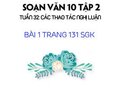 Bài 1 mục II trang 131 SGK Ngữ văn 10 tập 2