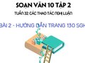 Bài 2 phần hướng dẫn trang 130 SGK Ngữ văn 10 tập 2